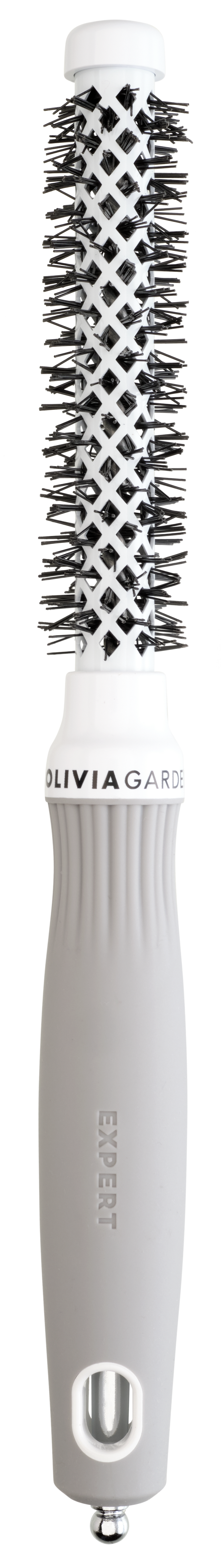 Olivia Garden Expert Blowout Shine Brush White and Grey 15mm