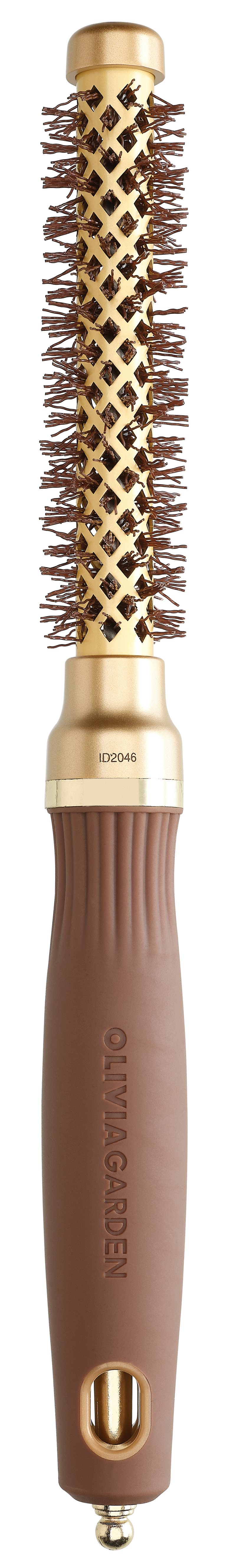 Olivia Garden Expert Blowout Shine Brush Gold and Brown 15mm