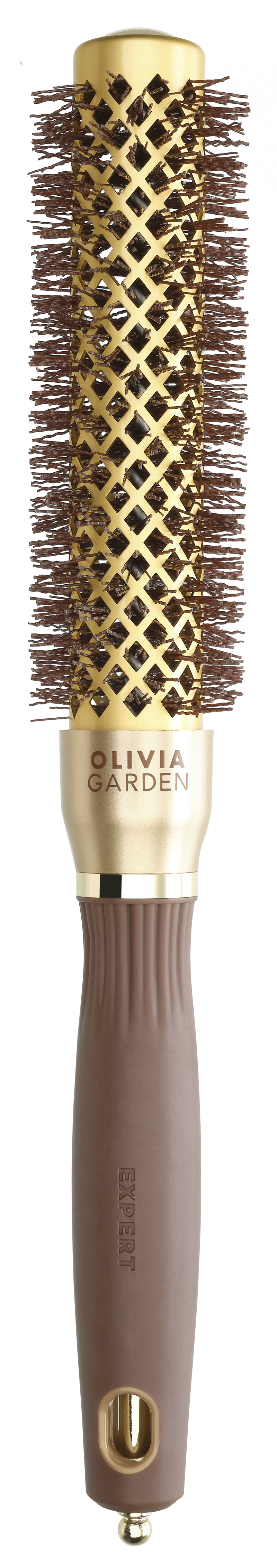 Olivia Garden Expert Blowout Speed Wavy Bristles Gold & Brown 25mm