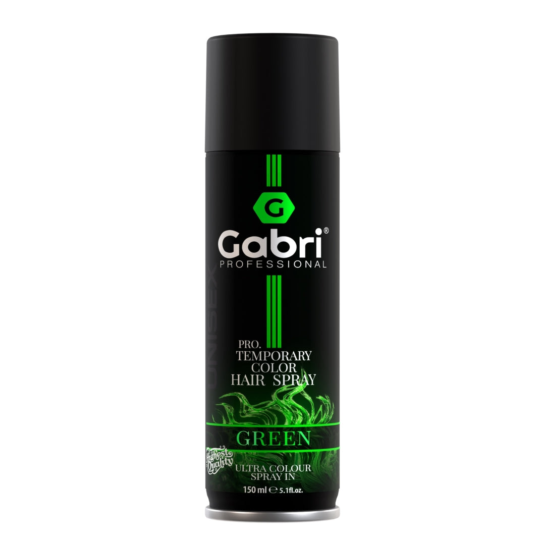 Gabri Pro Temporary Color Hair Spray Green 150ml