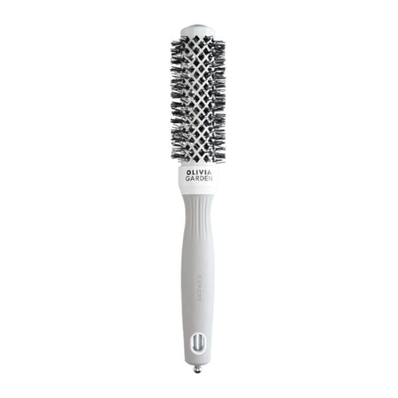 Olivia Garden Expert Blowout Shine Brush White and Grey 25mm