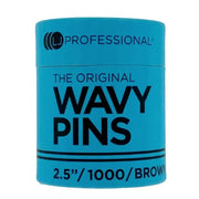 LJ Professional The Original Wavy Pins Brown (1000pcs)