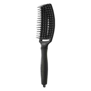 Olivia Garden Fingerbrush Double Bristles Black Medium