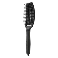 Olivia Garden Fingerbrush Double Bristles Black Medium