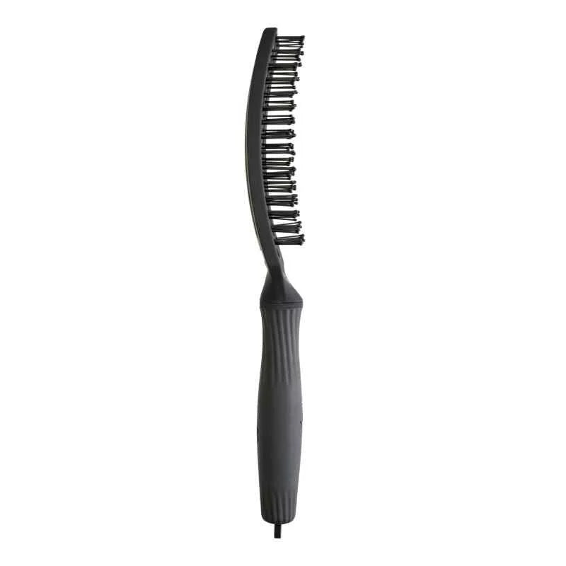 Olivia Garden Fingerbrush Double Bristles Black Medium