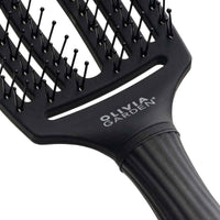 Olivia Garden Fingerbrush Double Bristles Black Medium