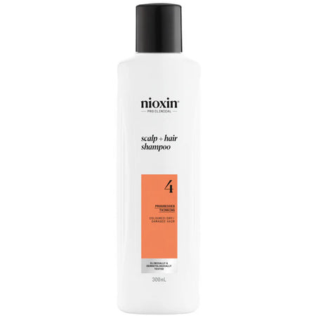 Nioxin System 4 Scalp + Hair Shampoo Progressed Thinning Coloured Hair 300ml