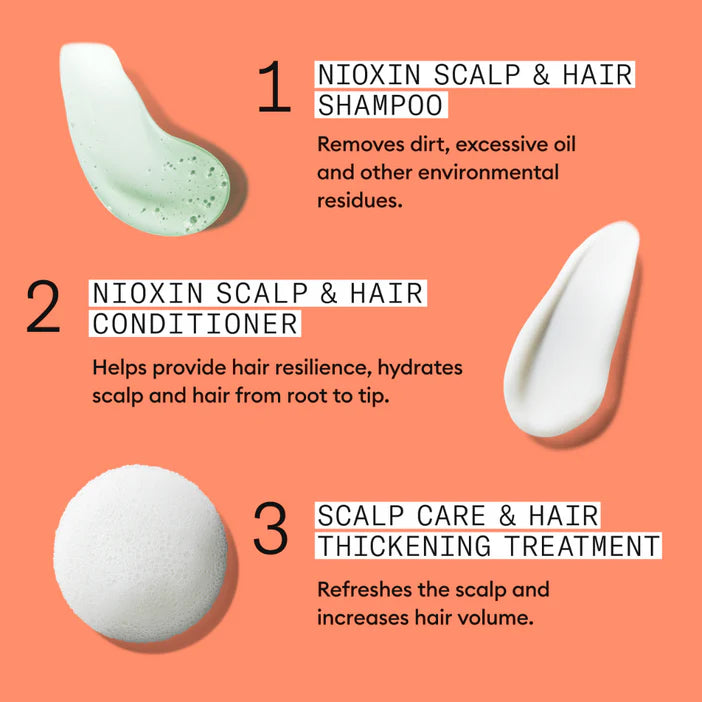 Nioxin System 4 Scalp + Hair Shampoo Progressed Thinning Coloured Hair 300ml