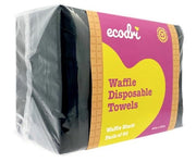 Ecodri Waffle Disposable Towels Black (50)