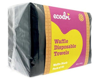 Ecodri Waffle Disposable Towels Black (50)