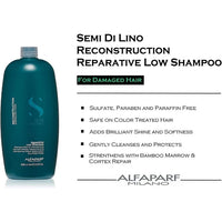 Alfaparf Milano Semi Di Lino Reconstruction Reparative Low Shampoo 1000ml
