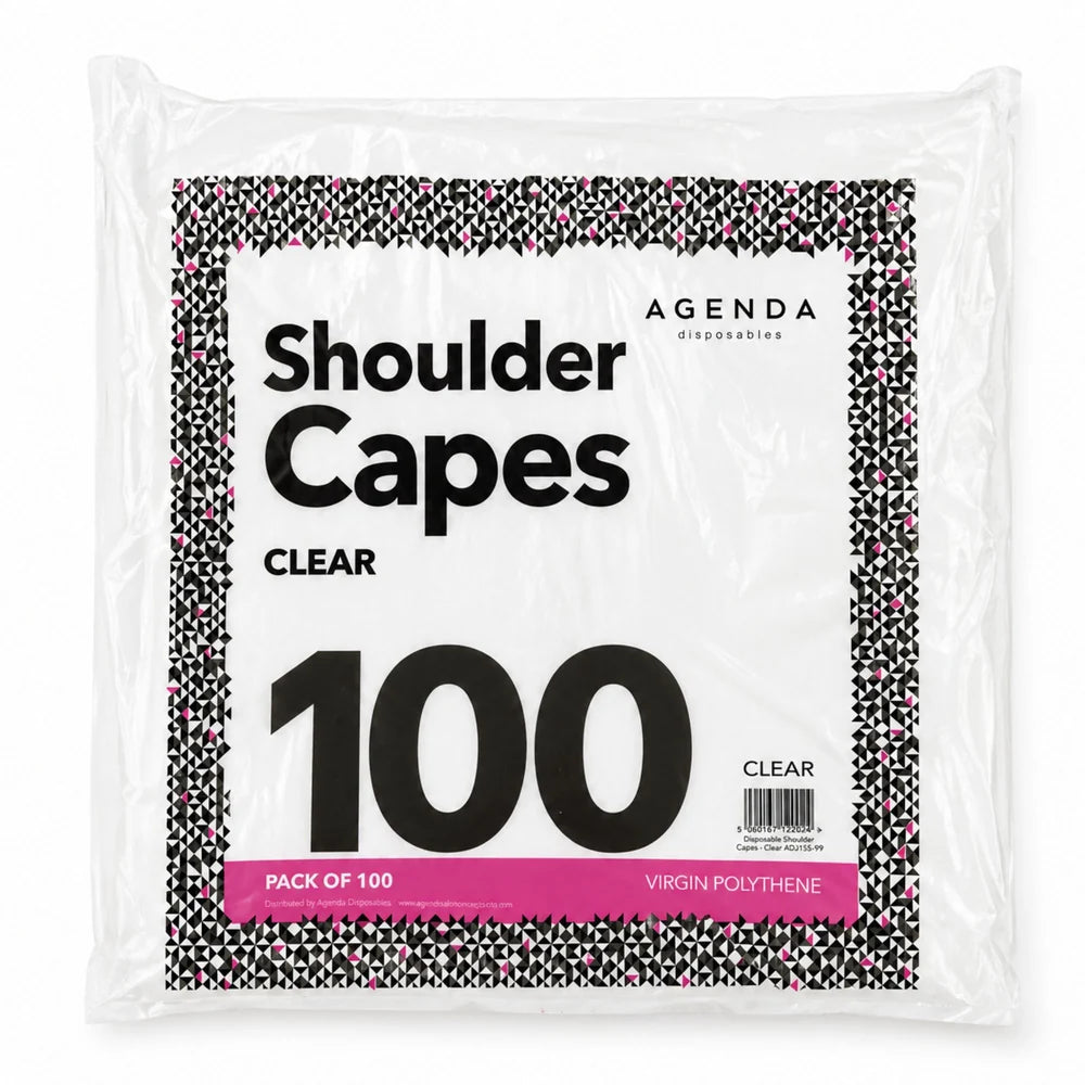 Agenda Disposable Shoulder Capes Clear 100pcs