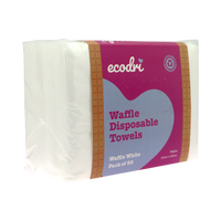 Ecodri Waffle Disposable Towels White (50)