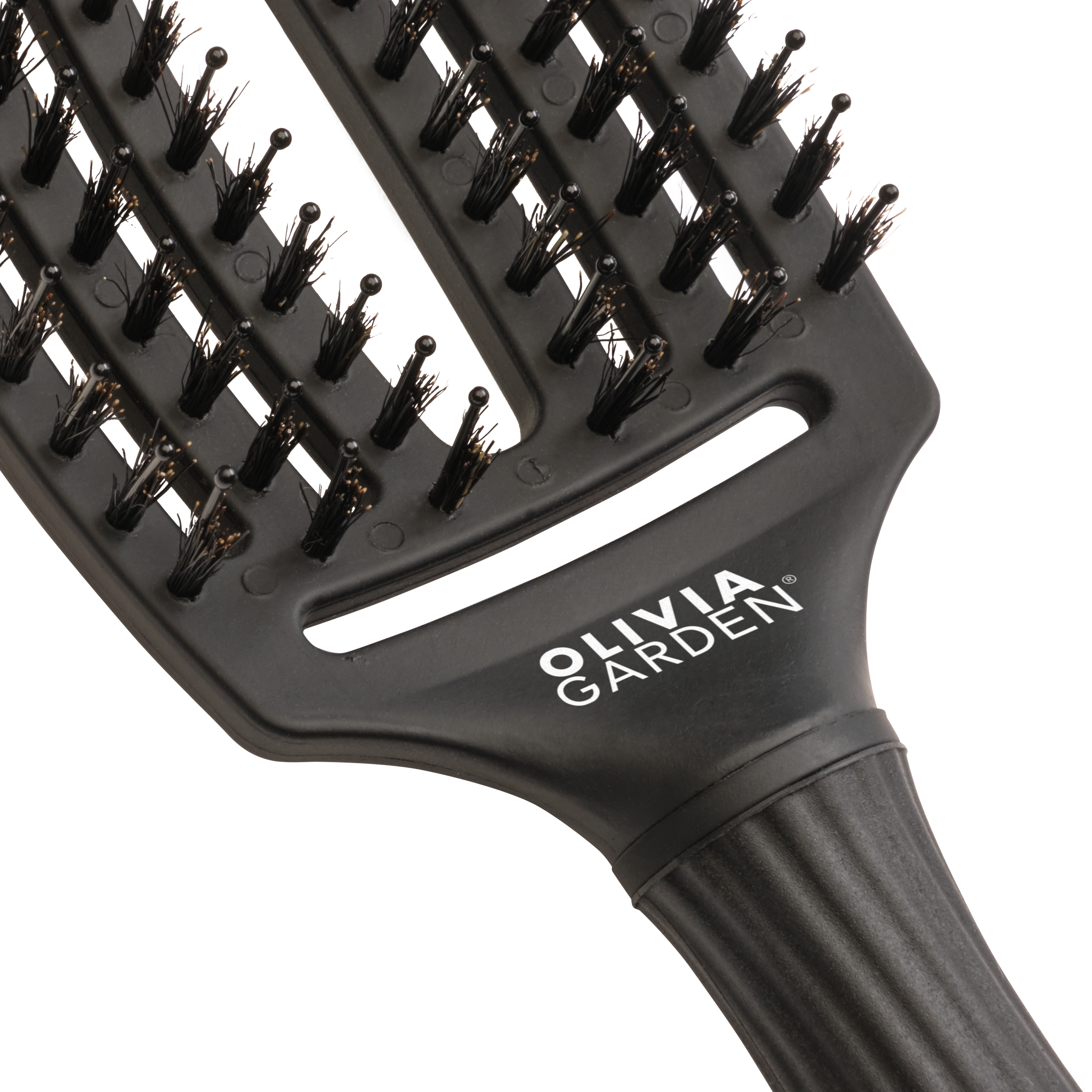Olivia Garden Fingerbrush Combo Full Black Medium