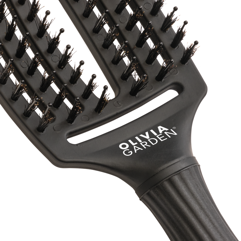 Olivia Garden Fingerbrush Combo Full Black Medium
