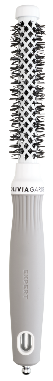 Olivia Garden Expert Blowout Shine Brush White and Grey 15mm