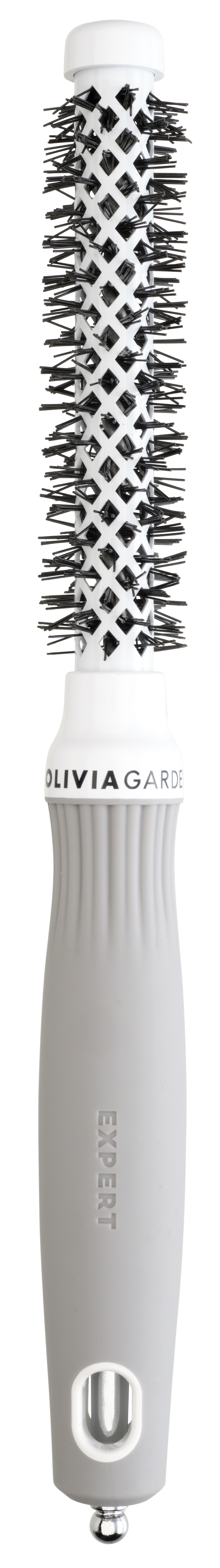 Olivia Garden Expert Blowout Shine Brush White and Grey 15mm
