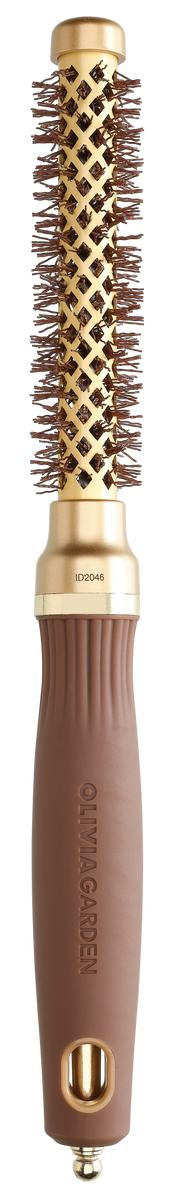 Olivia Garden Expert Blowout Shine Brush Gold and Brown 15mm