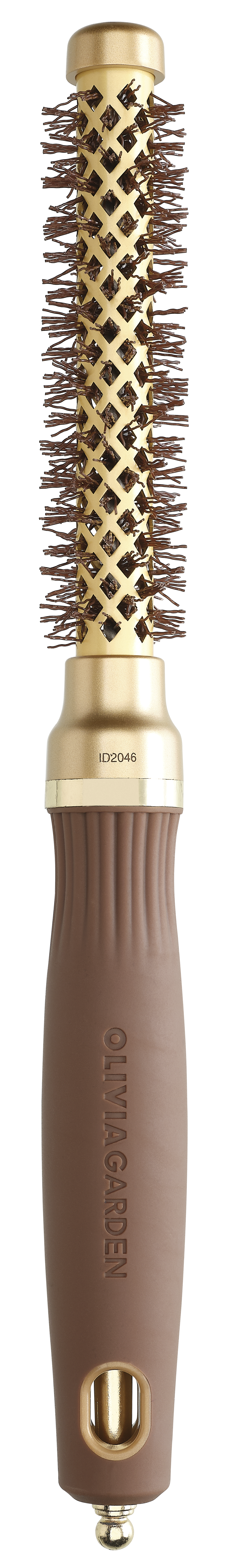 Olivia Garden Expert Blowout Shine Brush Gold and Brown 15mm