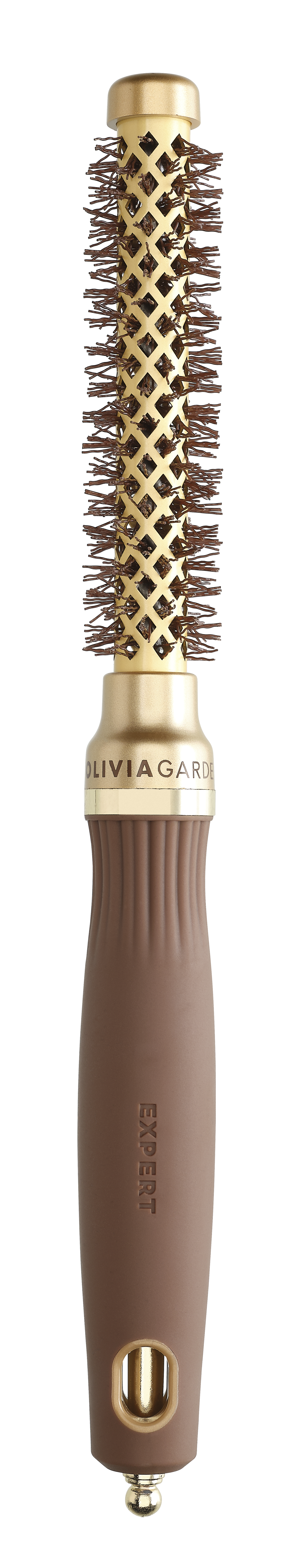Olivia Garden Expert Blowout Shine Brush Gold and Brown 15mm