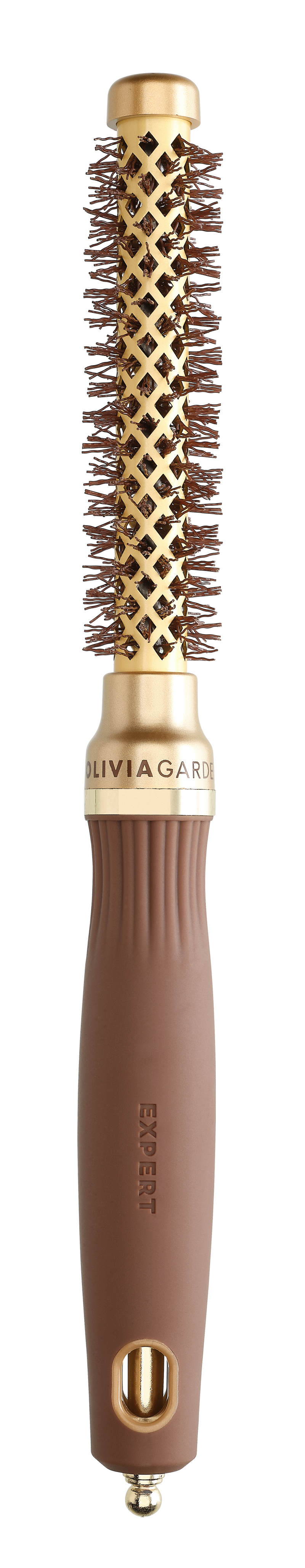 Olivia Garden Expert Blowout Shine Brush Gold and Brown 15mm