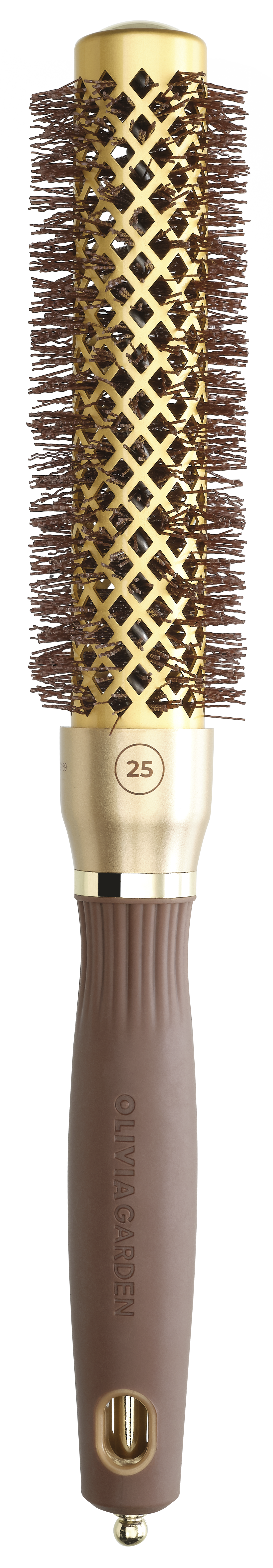 Olivia Garden Expert Blowout Speed Wavy Bristles Gold & Brown 25mm