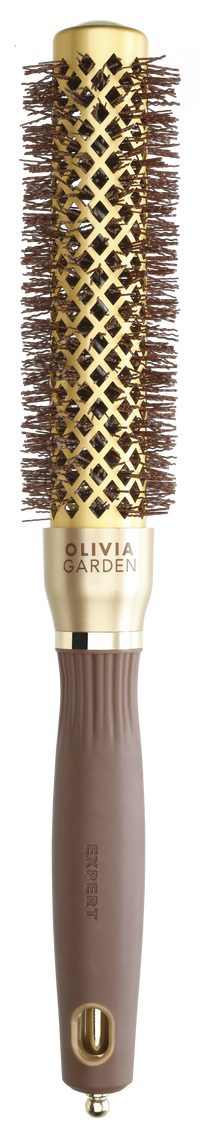Olivia Garden Expert Blowout Speed Wavy Bristles Gold & Brown 25mm