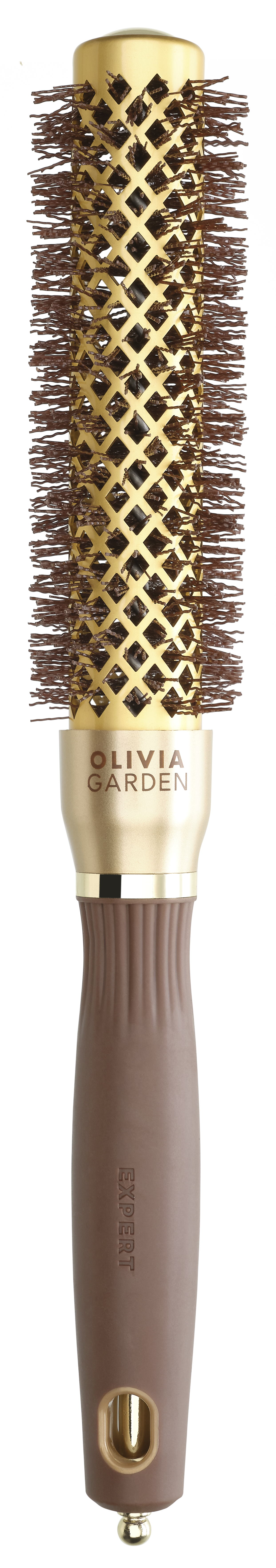 Olivia Garden Expert Blowout Speed Wavy Bristles Gold & Brown 25mm