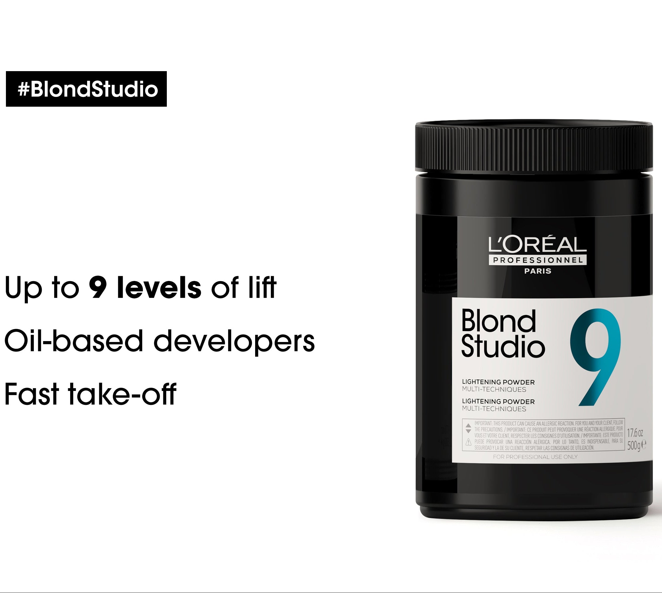L'Oreal Blond Studio 9 Multi-Techniques Lightening Powder 500g