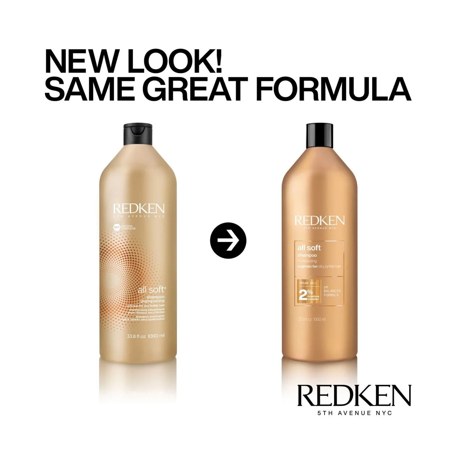 Redken All Soft Shampoo 1000ml