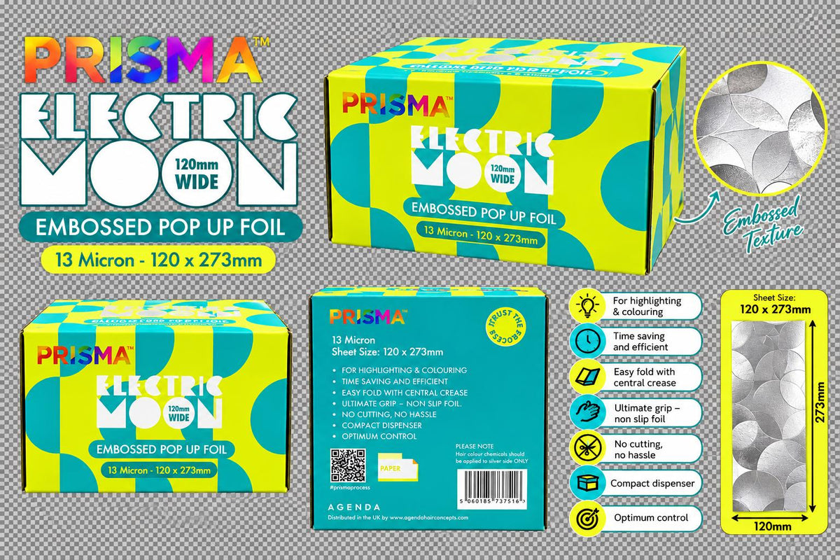 Prisma PopUp Embossed Foil (120mm X 273mm) (500pcs) - Electric Moon