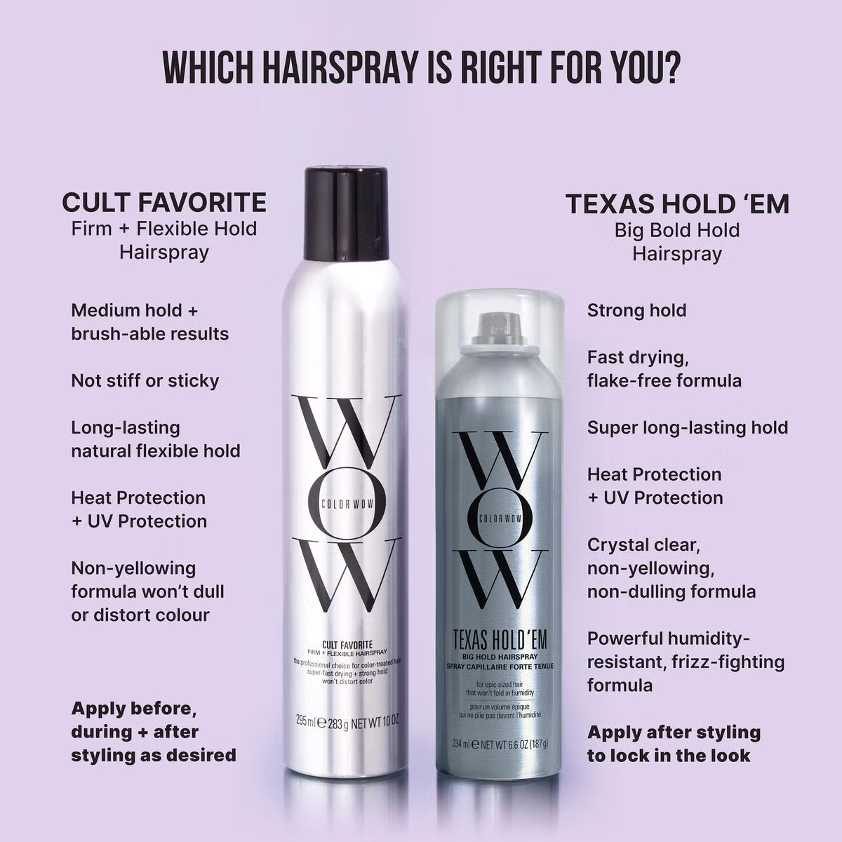 Color Wow Texas Hold'em Big Hold Hairspray 234ml